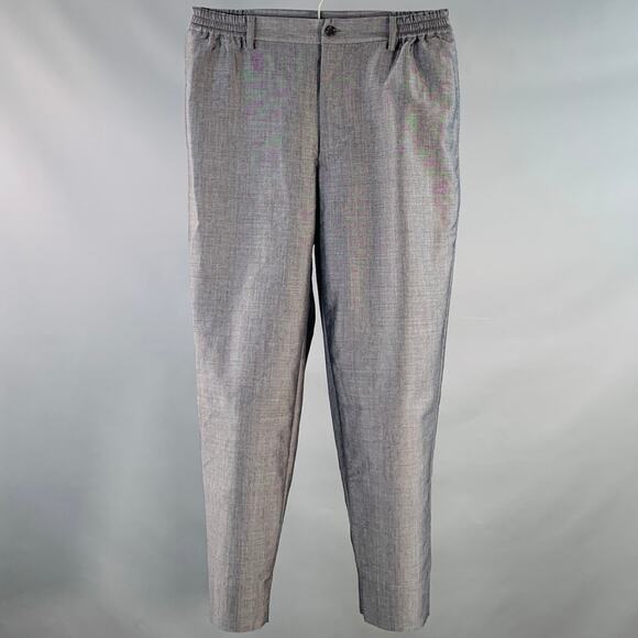 COMME des GARCONS HOMME DEUX Size M Grey Charcoal Mohair Wool Casual Pants